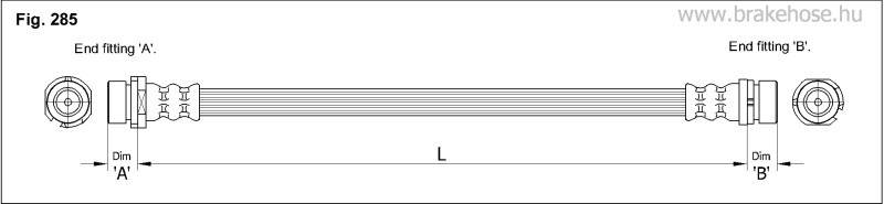 Шланг тормозной задний FT2336 FT2336 K K