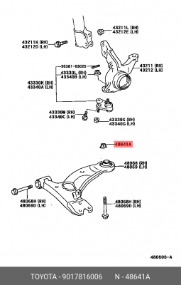Гайка 90178-16006 LEXUS