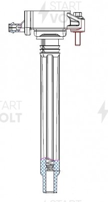 Катушка зажигания для а/м Jeep Cherokee (13-) 2.4i (SC 0351) SC 0351 START VOLT