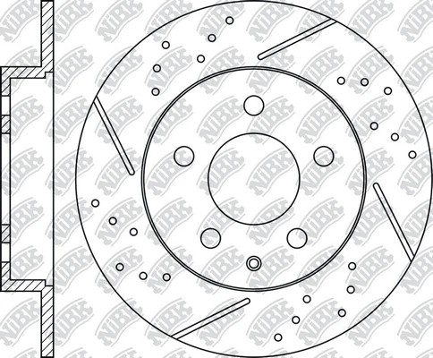 Диск тормозной MAZDA 3 (13-) задний (1шт.) NIBK RN1565DSET NIBK