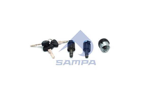 Цилиндр замка 2 шт. ключ 3 шт. треугольной формы 040683A SAMPA