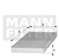 Фильтр салонный CU4219 CU 4219 MANN FILTER