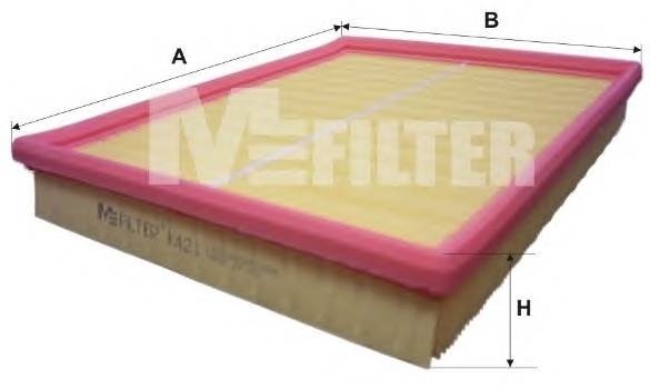 фильтр воздушный! \Opel Astra G 1.2-1.7TD/2.0Di/DTi 16V 98> K421 MFILTER AUTOMOTIVE FILTERS