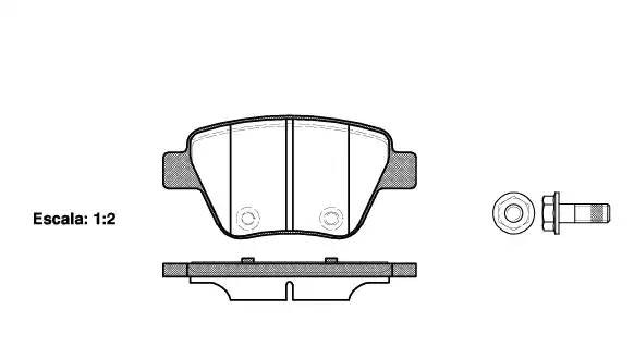 1420 00 [5K0698451] !колодки дисковые з.\ Audi A3, VW Golf, Skoda Yeti/Superb, S 142000 REMSA