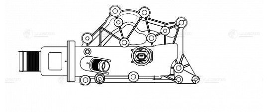 Термостат для ам Renault Fluence (10-),Megane II (02-) 1.6i AT (83°С) (LT 0916) LT 0916 LUZAR