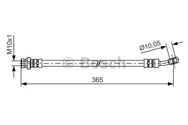 Шланг тормозной HYUNDAI Tucson (06-) задний правый BOSCH 1 987 481 456 BOSCH
