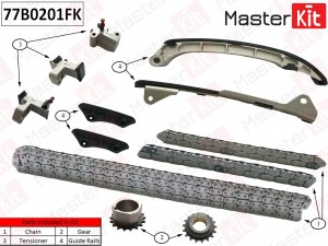 Комплект цепи ГРМ Toyota LAND CRUISER 1GR-FE 77B0201FK 77B0201FK MASTER KIT