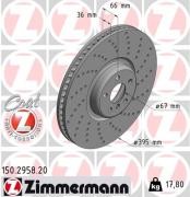 Диск тормозной перд прав BMW 5 (G30, F90) 520-550 d 09.2016 -, 6 Gran Turismo (G 150295820 ZIMMERMANN