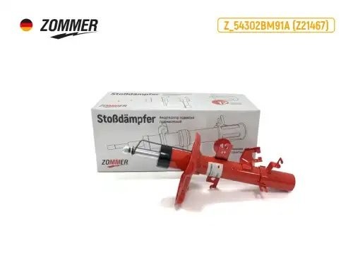 Амортизатор NISSAN Qashqai (правый) передний (газомасляный) Z54302BM91A ZOMMER