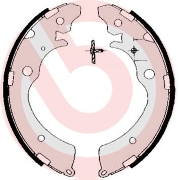 S28507 колодки барабанные!\ Honda Accord 1.8i/2.0i 16V 90-92 S 28 507 BREMBO
