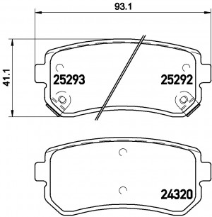 Колодки тормозные P30051 P30051 BREMBO
