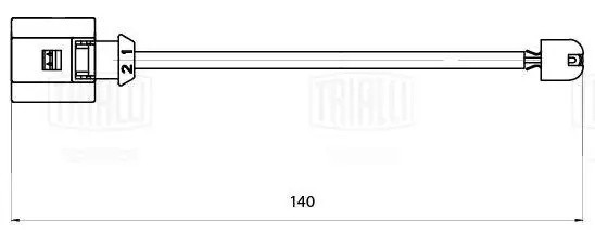 Датчик износа задних тормозных колодок L=140 PFS 0009 TRIALLI