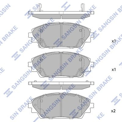 Колодки тормозные MAZDA 3 13- передние SP1729 SP1729 SANGSIN