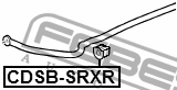 Втулка стабилизатора задняя CADILLAC SRX 2003-2010 CDSB-SRXR CDSB-SRXR FEBEST