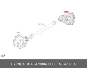 Коробка раздаточная HYUNDAI G70 (17-) OE 473004J000 HYUNDAI KIA