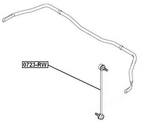 ТЯГА СТАБИЛИЗАТОРА ПЕРЕДНЯЯ SUZUKI 0723RW 0723-RW ASVA