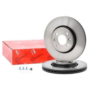 Диск тормозной передний KANGOO, LAGUNA I, MEGANE I-II DF4110 DF4110 TRW