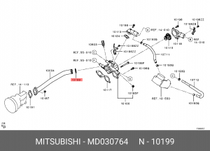 MITSUBISHI LANCER (2.0TD) 92> 33*4*41 MD030764 MITSUBISHI