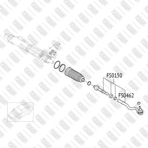 Наконечник рулевой тяги левый/правый BMW X5(E53) 00- FS0462 FS0462 FIXAR