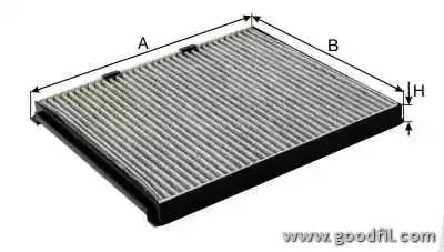 Фильтр салона угольный AG435CFC AG 435 CFC GOODWILL