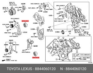 8844060120 88440-60120 РОЛИК НАТЯЖИТЕЛЯ РЕМНЯ 88440-60120 TOYOTA