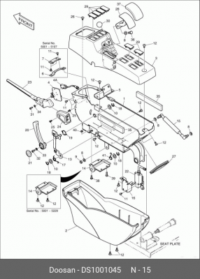 DS1001045 Амортизатор DS1001045 DOOSAN