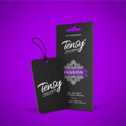 ароматизатор! TENSY (TA-34) подвесной, картон (эксклюзив) 'Passion'\ TA34 TENSY