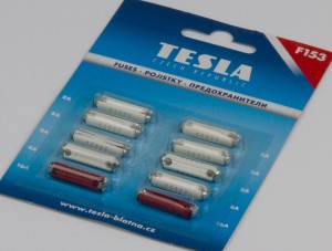 Предохран (к-т) цилиндр (8х8А,2х16А) F153 TESLA
