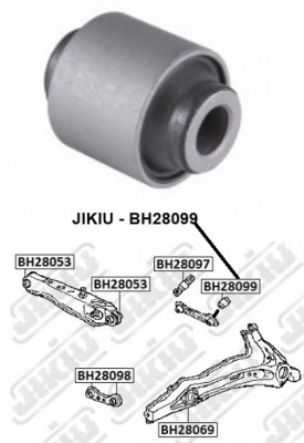 Сайлентблок задн подвески HONDA CIVIC 87-01, CR-V 95-01 BH28099 BH28099 JIKIU