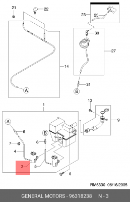Насос омывателя DAEWOO Matiz (98-) CHEVROLET Lanos (97-),Epica (03-) OE 96318238 GENERAL MOTORS