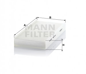 Фильтр салонный CU3847 CU3847 MANN FILTER