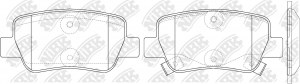 Колодки тормозные TOYOTA Avensis (09-) задние (4шт.) NIBK PN1838 NIBK