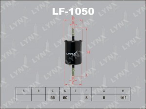 фильтр топливный! Alfa Romeo 156 1.6i-2.0i/2.0JTS 97-06 LF-1050 LYNXAUTO