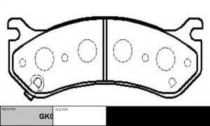 колодки дисковые передние!\ Cadillac Escalade, Chevrolet Tahoe 5.3/6.0 02> GK0248 CTR