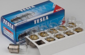 лампа! R5W, 12V, BA15s габарит/подсвет.номерного знака\ B55101 TESLA