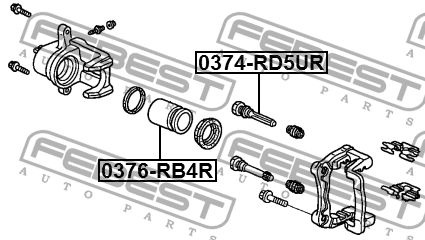 Поршень суппорта 0376-RB4R 0376RB4R FEBEST