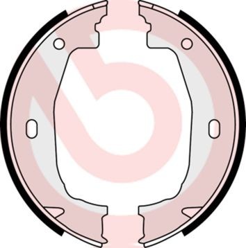 Колодки тормозные BMW 1 (E81,E87),3 (E46,E90) стояночного тормоза (4шт.) BREMBO S 06 510 BREMBO