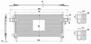 Радиатор кондиционера MAN LRAC 3102 LUZAR