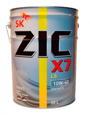 Масло моторное ZIC X7 LS SN/CF/C3 10W40 синт.20л 192620 ZIC