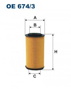 Фильтр масляный HYUNDAI Sonata NF KIA Sorento (06-),Carnival,Opirus FILTRON OE 674/3 FILTRON