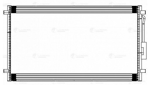 Радиатор кондиц. для а м Dodge Caravan (01-) Chrysler Voyager (01-) (LRAC 0348) LRAC 0348 LUZAR
