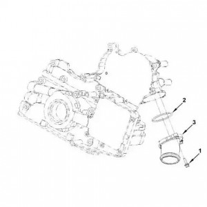 Патрубок насоса водяного дв.Cummins ISF 2.8 (Haffen) 0747 HAFFEN