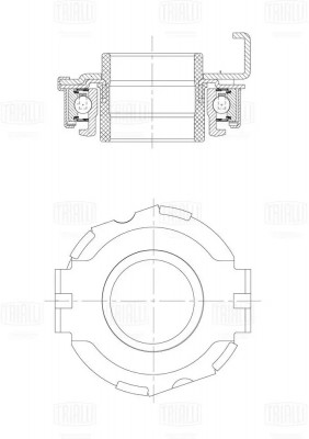 Муфта выкл. сцеп. Honda Civic VII (00-) (мех.) (CT 2301) CT2301 TRIALLI