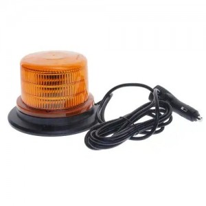 Маяк импульсный 12/24V светодиодный на магните в прикуриватель желтый MEGAPOWER 37034005 MEGA POWER