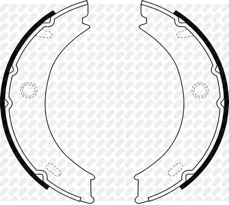 Колодки тормозные барабанные FN0576 FN0576 NIBK