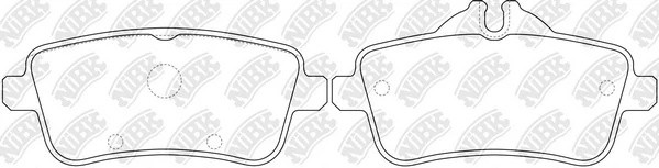 Колодки тормозные дисковые MERCEDES GL X166/ML W166  PN31011 PN31011 NIBK