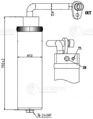 Ресивер-осушитель конд. для а/м Nissan Qashqai 06- 2.0i LCR1421 LCR1421 LUZAR