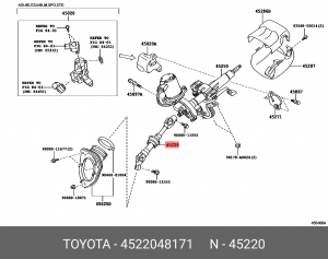 РУЛЕВОЙ ВАЛ  45220-48171 45220-48171 TOYOTA