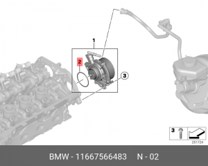 PEUGEOT/ CITROEN 56*2,5*61 11 66 7 566 483 BMW