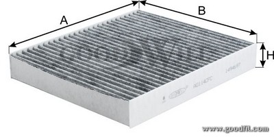 Фильтр салона угольный AG114CFC AG 114 CFC GOODWILL